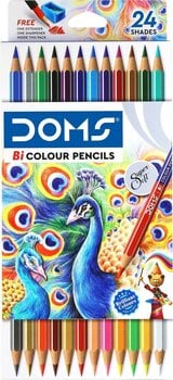 Crayon de couleur DOMS N80455 Coffret crayons de couleur 24 pcs - 1
