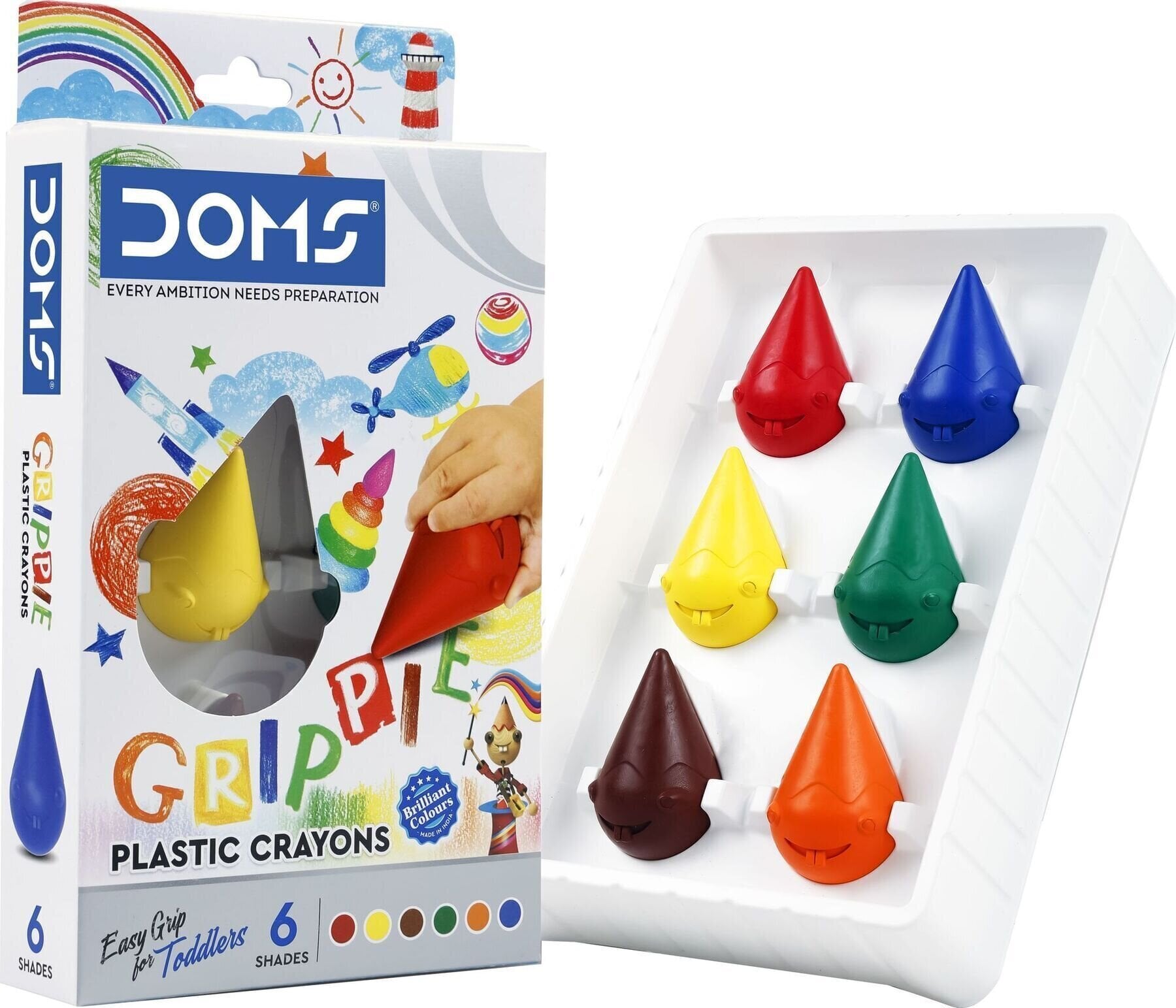 Cires DOMS Grippie Cires Mélange 6 pièces