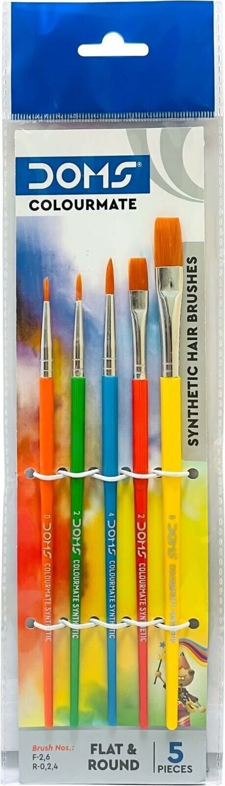 Pinsel DOMS N80665 Pinselset R-0-2-4-F-2,6 5 Stück 5 Stück