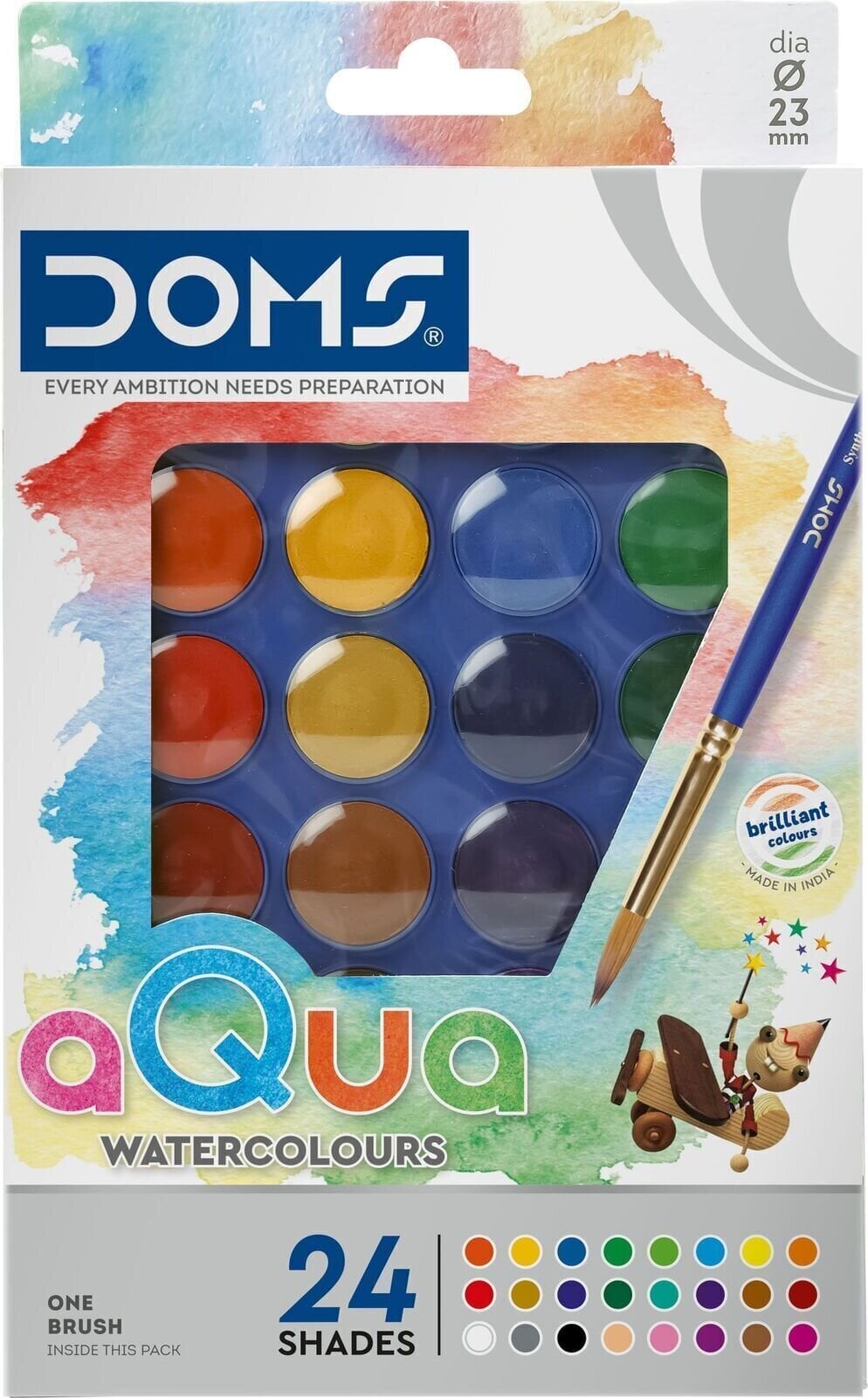 Akvarellvärv DOMS N80553 Akvarellvärvide komplekt Mix 23 ml 24 tk