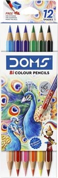 Crayon de couleur DOMS N80452 Coffret crayons de couleur 12 pcs - 1
