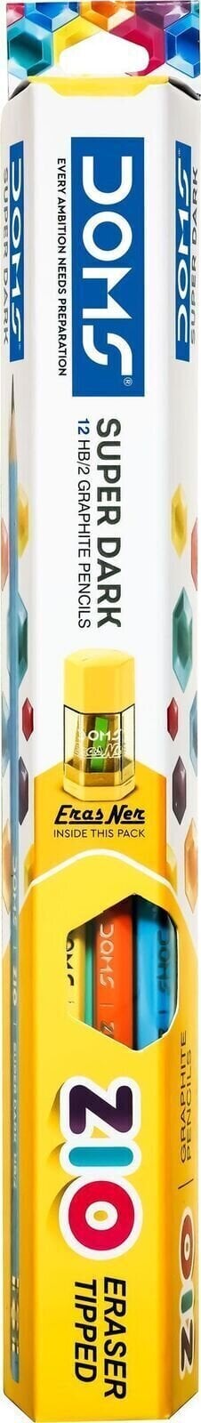 Graphite Pencil DOMS N80416 Set of Graphite Pencils HB/2 12 pcs