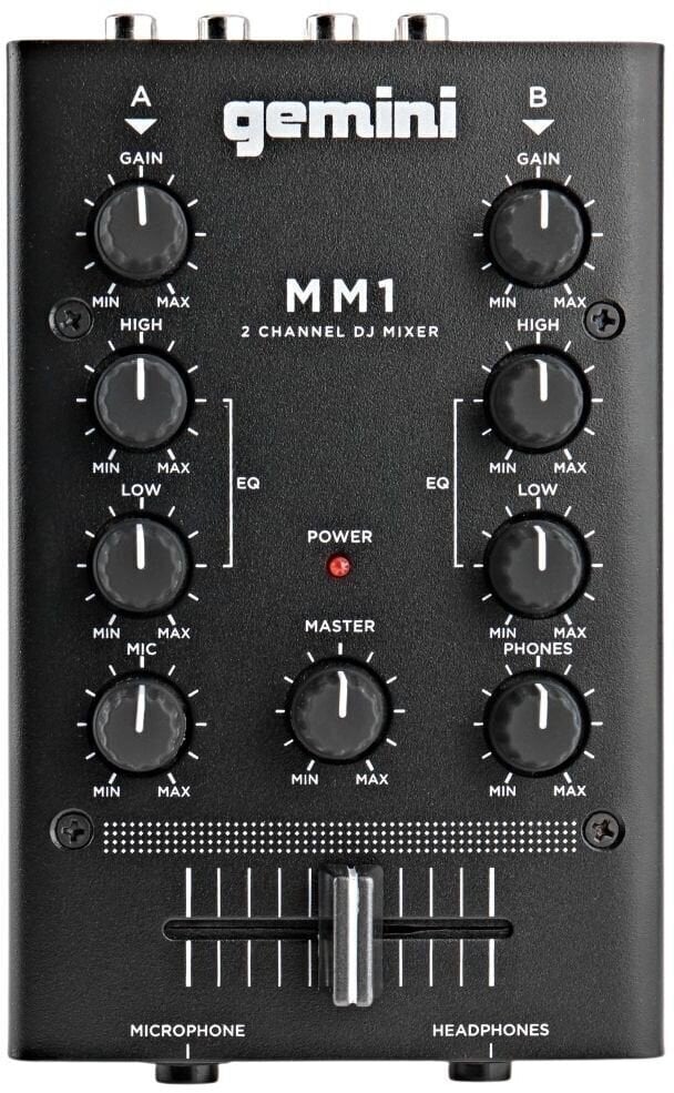Table de mixage DJ Gemini MM1 Table de mixage DJ