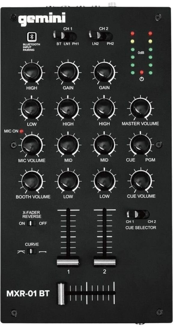 Table de mixage DJ Gemini MXR-01BT Table de mixage DJ