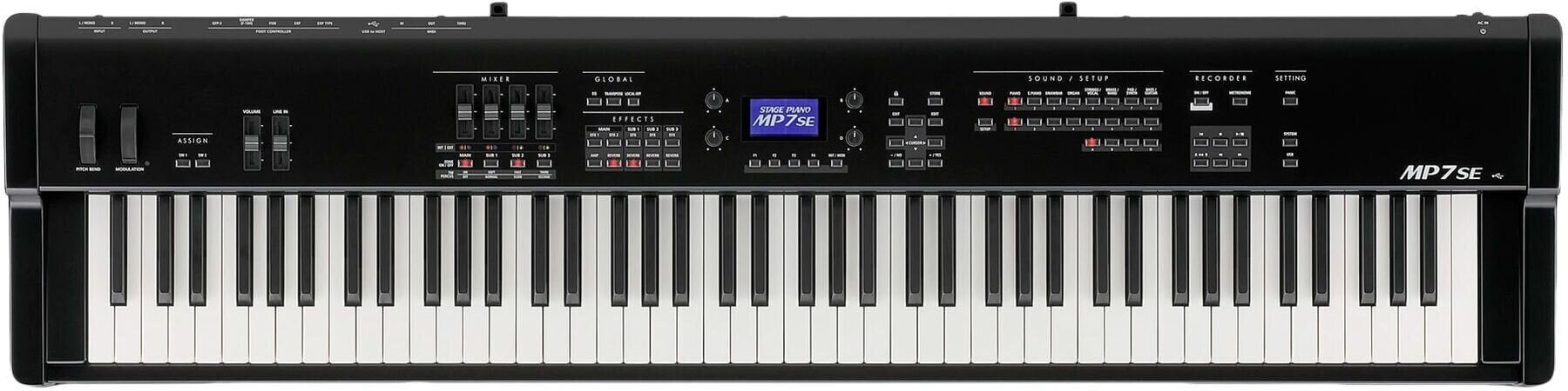Piano de escenario digital Kawai MP7 SE Piano de escenario digital Black