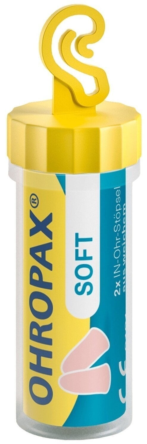 Korvatulpat OHROPAX Soft Earplugs, in tube 2 pcs Peach Korvatulpat