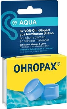 Earplugs OHROPAX Silicon Aqua Earplugs 6 pcs Blue Earplugs - 1