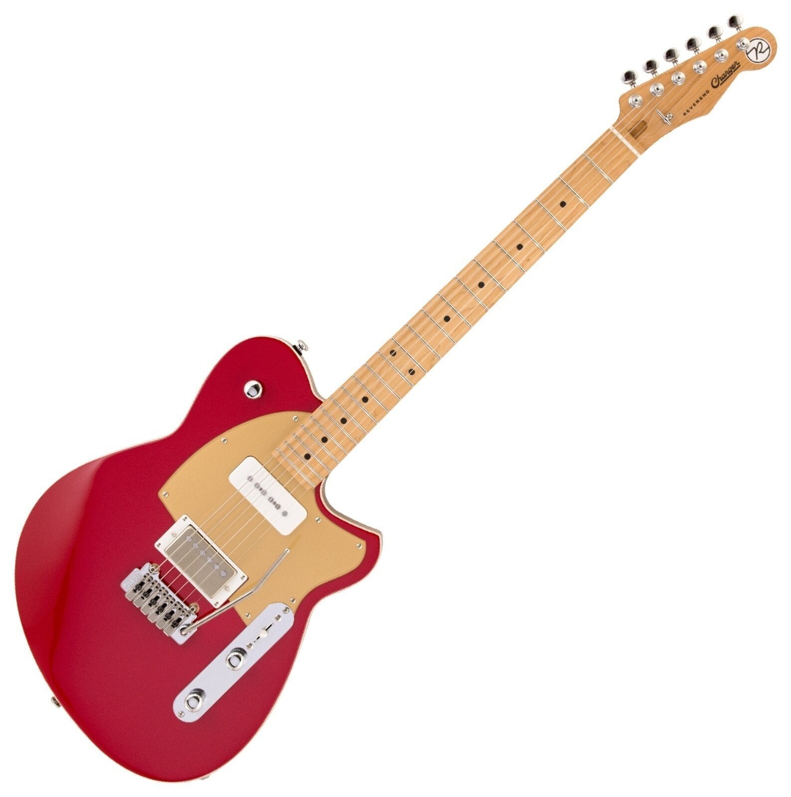 Chitarra Elettrica Reverend Guitars Charger H90 Wilkinson Metallic Cherry Chitarra Elettrica