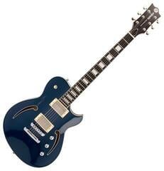 Semi-Acoustic Guitar Reverend Guitars Roundhouse Air HH High Tide Blue Semi-Acoustic Guitar
