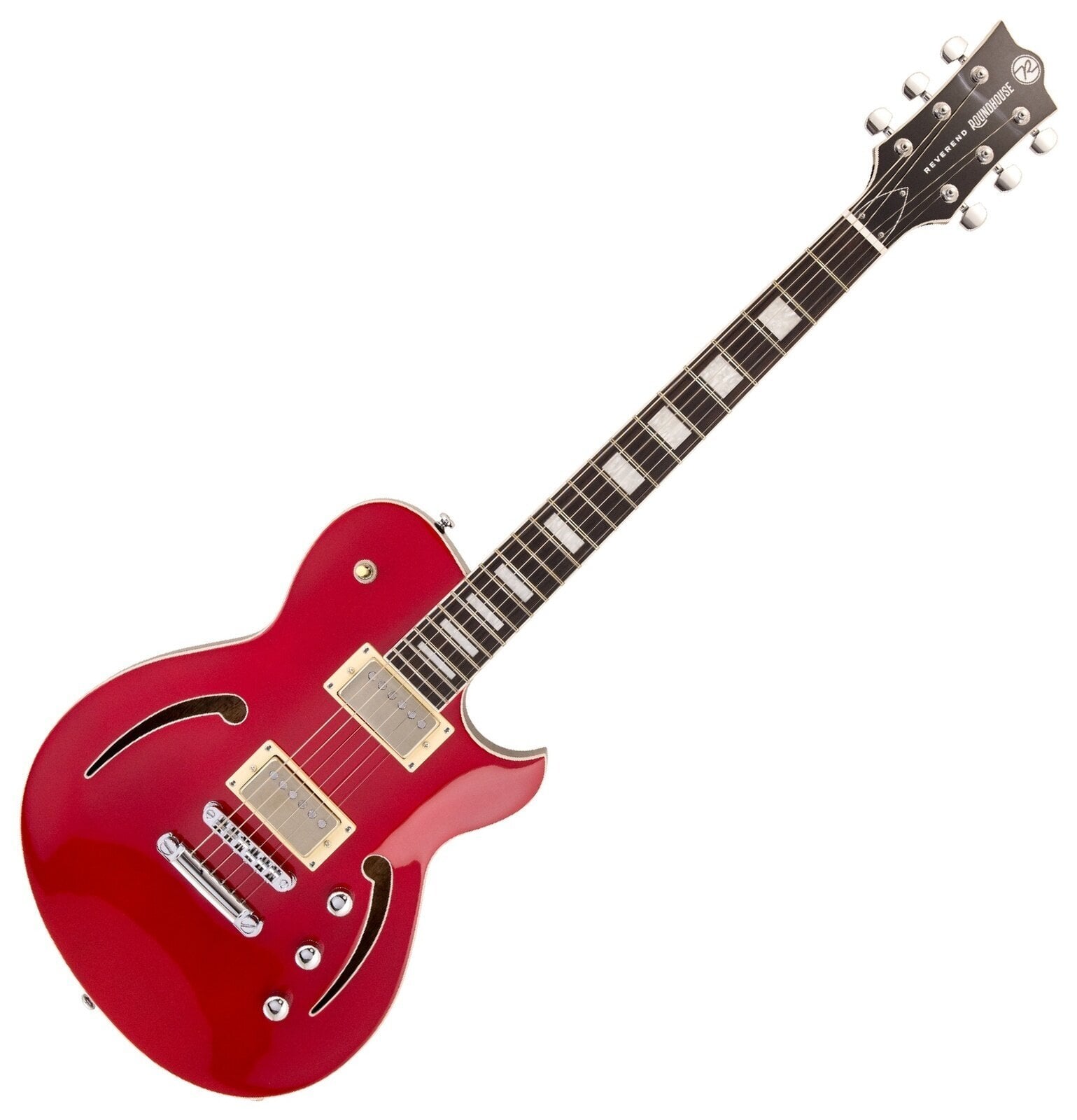 Jazz gitara Reverend Guitars Roundhouse Air HH Metallic Cherry Jazz gitara