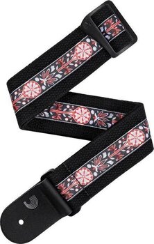 Tekstilni remen za gitaru D'Addario 50CT00-DX Deluxe Cotton Black Tekstilni remen za gitaru - 1