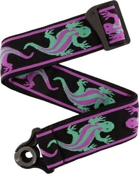 Textile guitar strap D'Addario 50BALPW01 Auto Lock Vintage Planet Waves Green / Purple Lizards Lizards Textile guitar strap - 1