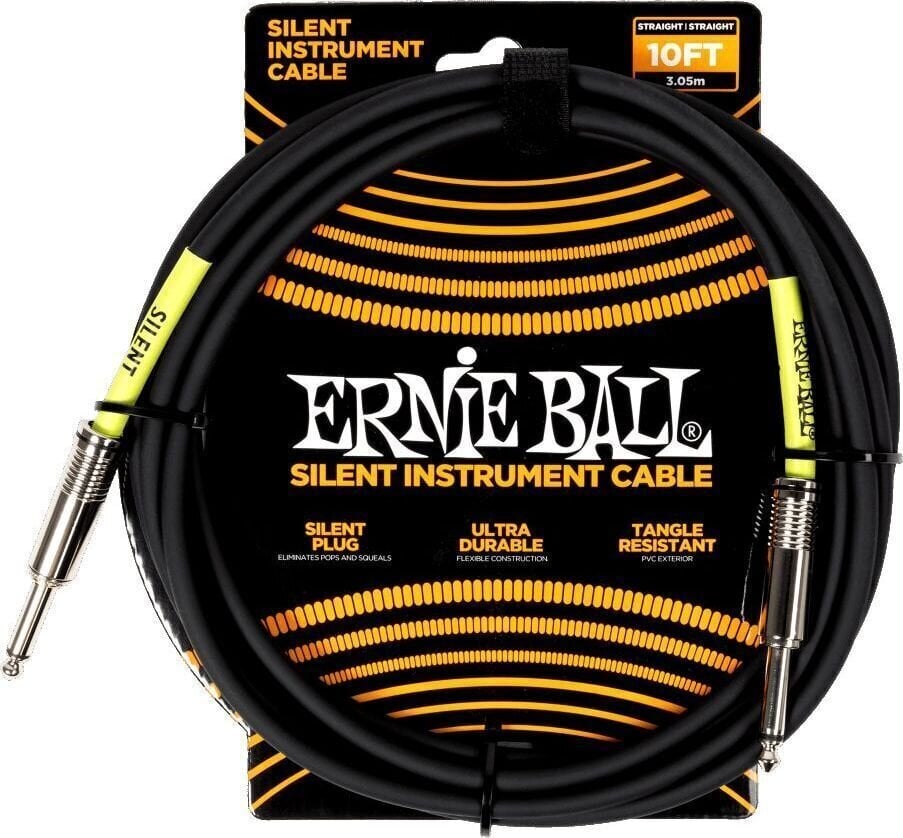 Instrumendikaabel Ernie Ball Classic Silent 3 m Straight - Straight Instrumendikaabel
