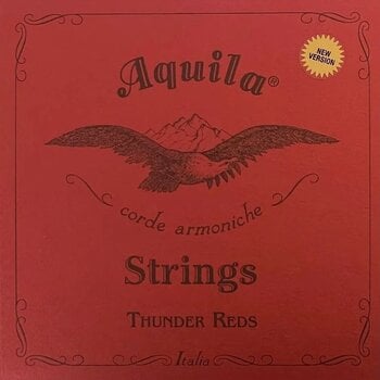 Cordes pour ukulélé de basse Aquila 168U Thunder Reds Cordes pour ukulélé de basse - 1