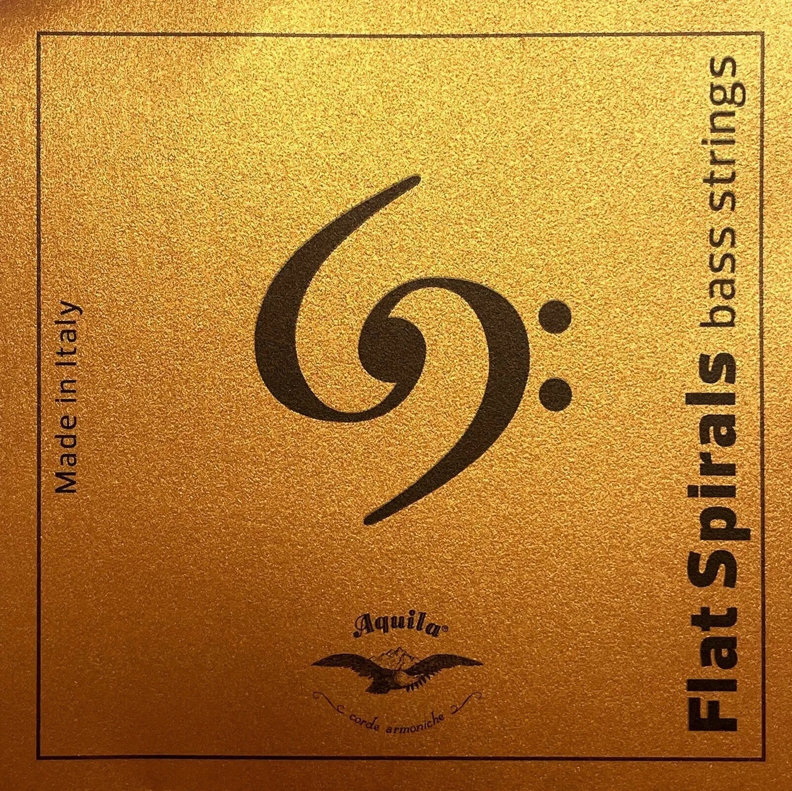 Cordes pour basse acoustique Aquila 216U Flat Spiral Series Cordes pour basse acoustique