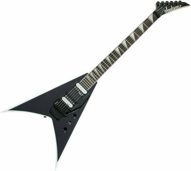 Elektrisk guitar Jackson JS32 King V AH Black with White Bevels - 1