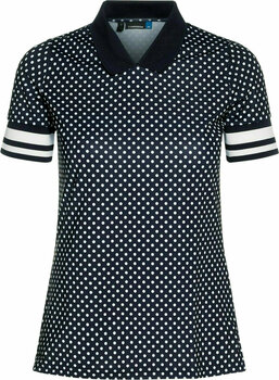 Poloshirt J.Lindeberg Yonna Soft Compression Womens Polo Shirt Navy Polka Dot M - 1