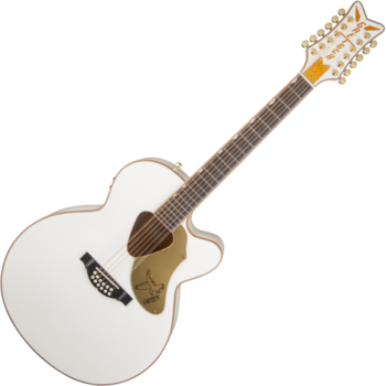 12-snarige elektrisch-akoestische gitaar Gretsch G5022CWFE-12 Rancher Falcon 12 Wit (Beschadigd) - 1