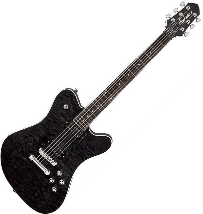 Elektrische gitaar Jackson Mark Morton DX2 Dominion Quilt Maple Trans Black