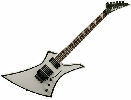 Electric guitar Jackson KEXMG Kelly White with Black Bevels - 1
