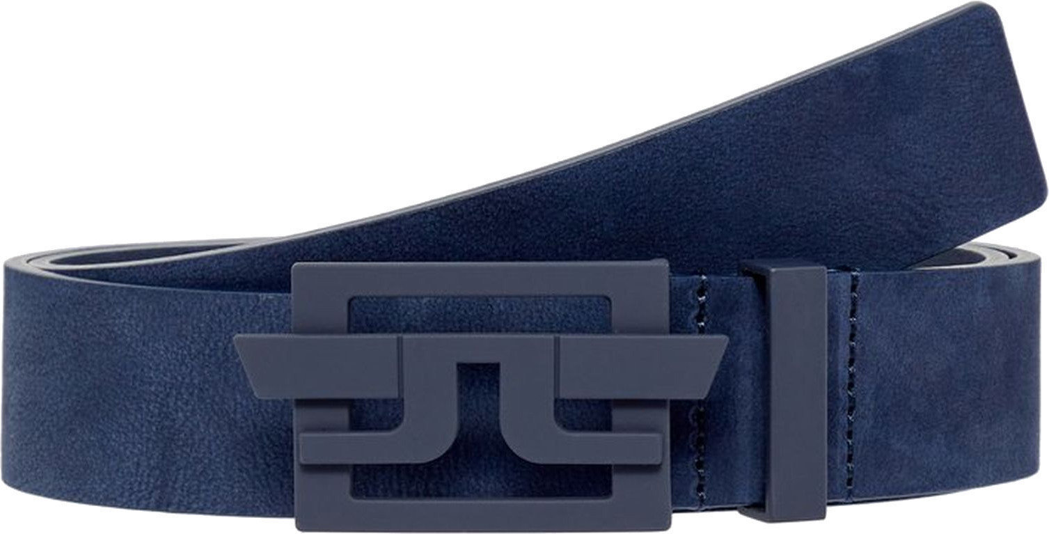 Belt J.Lindeberg Wing Brushed Leather Golf Belt JL Navy 95