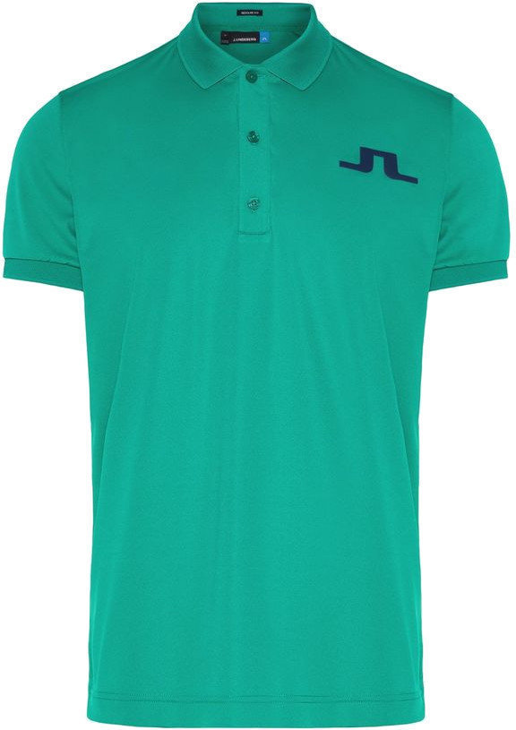 Polo Shirt J.Lindeberg Big Bridge Reg TX Jersey Mens Polo Shirt Golf Green M