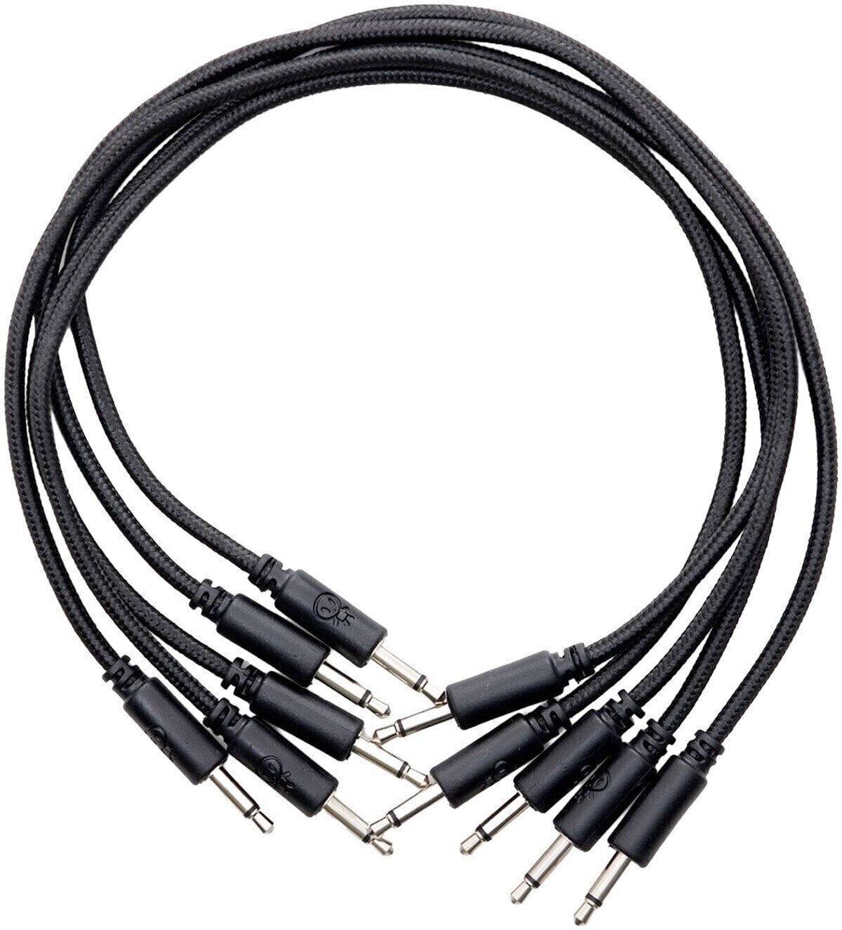 Patch kabel Erica Synths Braided eurorack patch cable 30cm (5pcs, black) 0,3 m Ravni - Ravni Patch kabel