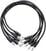 Patch kabel Erica Synths Braided eurorack patch cable 30cm (5pcs, black) 0,3 m Ravni - Ravni Patch kabel