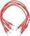 Patch kabel Erica Synths Braided eurorack patch cable 30cm (5pcs, red) 0,3 m Ravni - Ravni Patch kabel