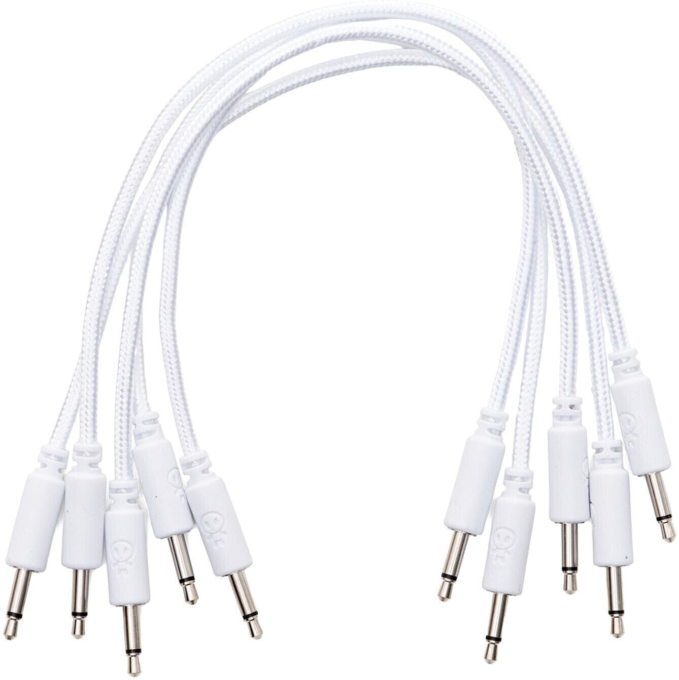Patch kabel Erica Synths Braided eurorack patch cable 30cm (5pcs, white) 0,3 m Ravni - Ravni Patch kabel