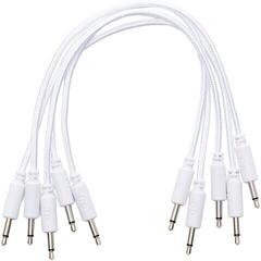 Patchkabel Erica Synths Braided eurorack patch cable 30cm (5pcs, white) 0,3 m Straight - Straight Patchkabel