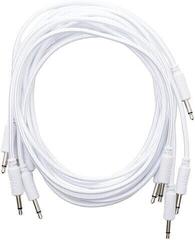 Patchkabel Erica Synths Braided eurorack patch cable 60cm (5pcs, white) 0,6 m Straight - Straight Patchkabel