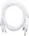 Patch kabel Erica Synths Braided eurorack patch cable 60cm (5pcs, white) 0,6 m Ravni - Ravni Patch kabel