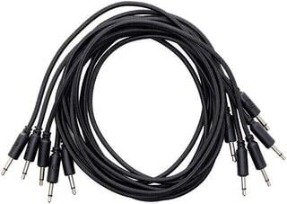 Patchkabel Erica Synths Braided eurorack patch cable 90cm (5pcs, black) 0,9 m Straight - Straight Patchkabel