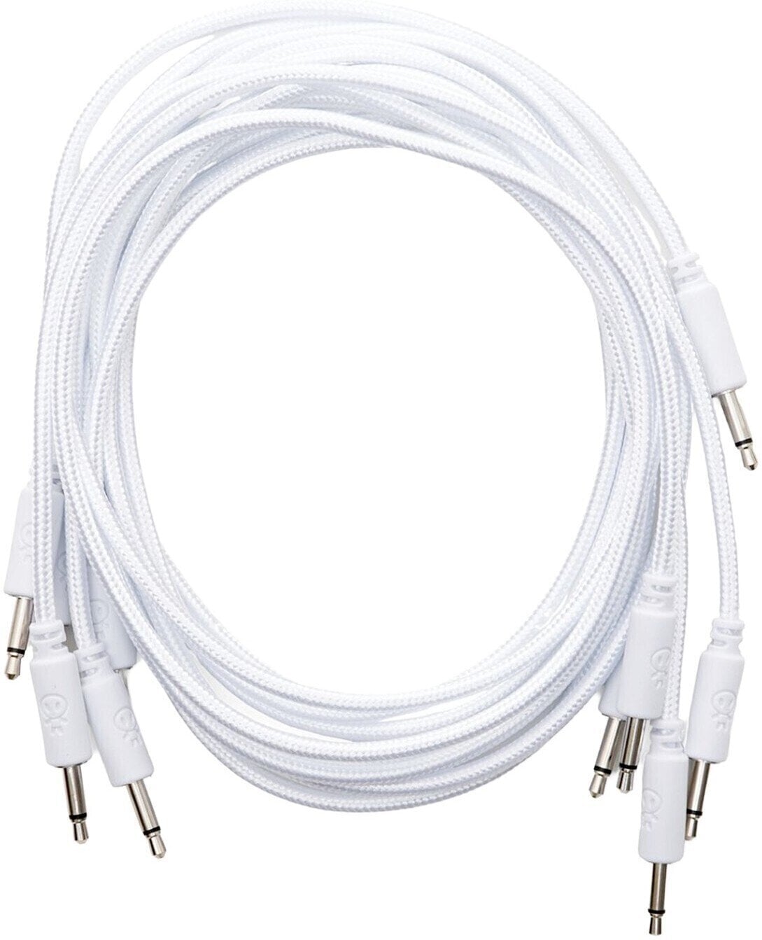 Patch kabel Erica Synths Braided eurorack patch cable 90cm (5pcs, white) 0,9 m Ravni - Ravni Patch kabel