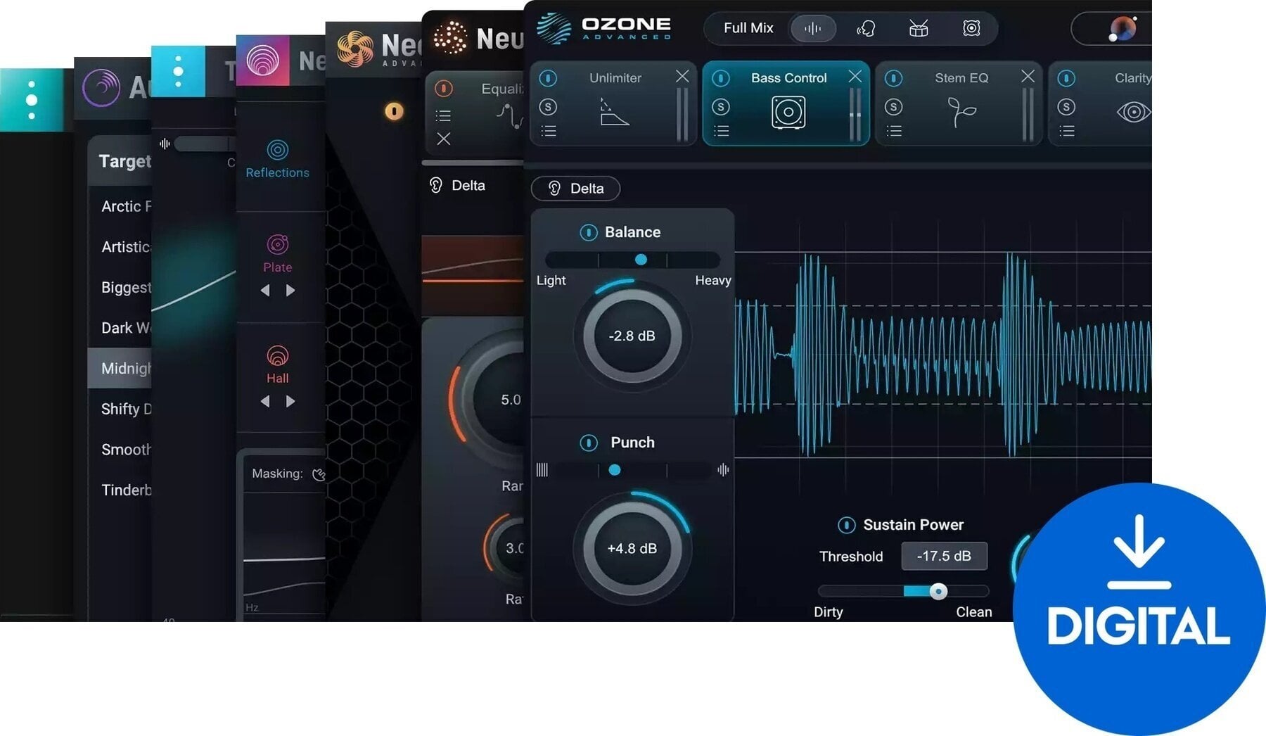 Software Plug-In FX Processor iZotope M&M Bd Adv: CRG f Ozone Std, Nectar Std or Neutron (Ψηφιακό προϊόν)