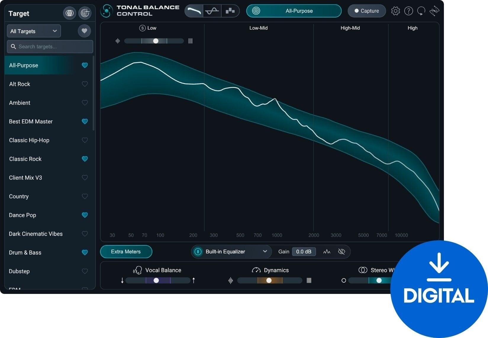 Software Plug-In FX Processor iZotope Tonal Balance Control 3 (Ψηφιακό προϊόν)