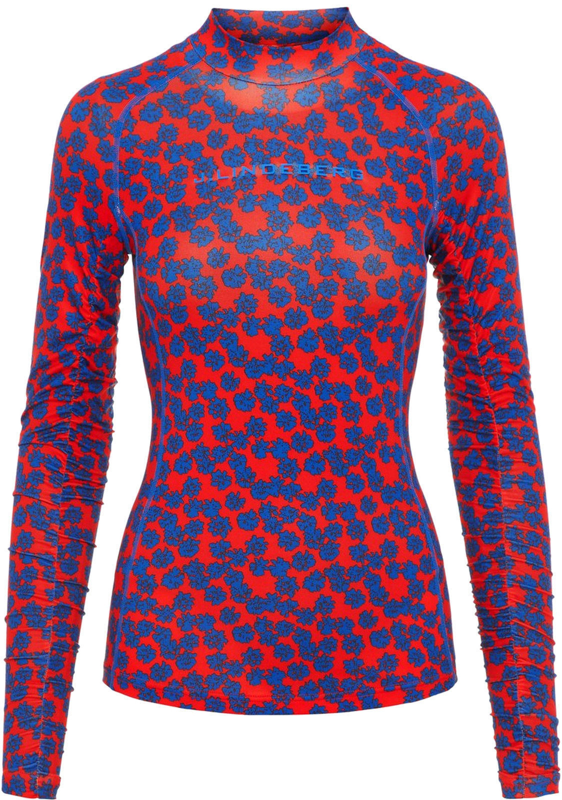 Thermo ondergoed J.Lindeberg Tori Soft Compression Womens Base Layer Racing Red Flower S