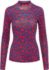 J.Lindeberg Tori Soft Compression Womens Base Layer Racing Red Flower S J.Lindeberg Tori Soft Compression Womens Base Layer Racing Red Flower S