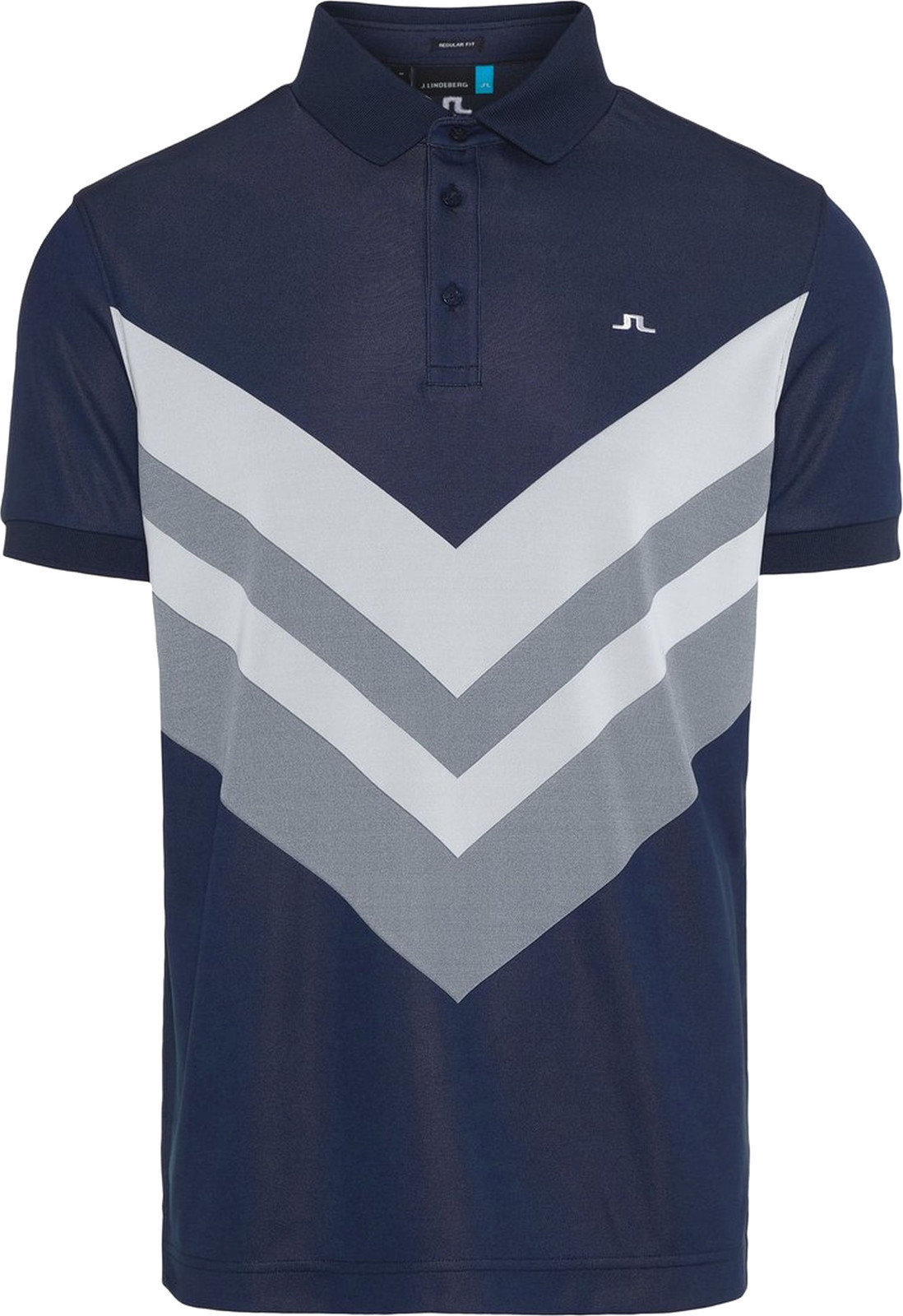 Camiseta polo J.Lindeberg Ace Reg Fit TX Jaquard Mens Polo Shirt Navy M
