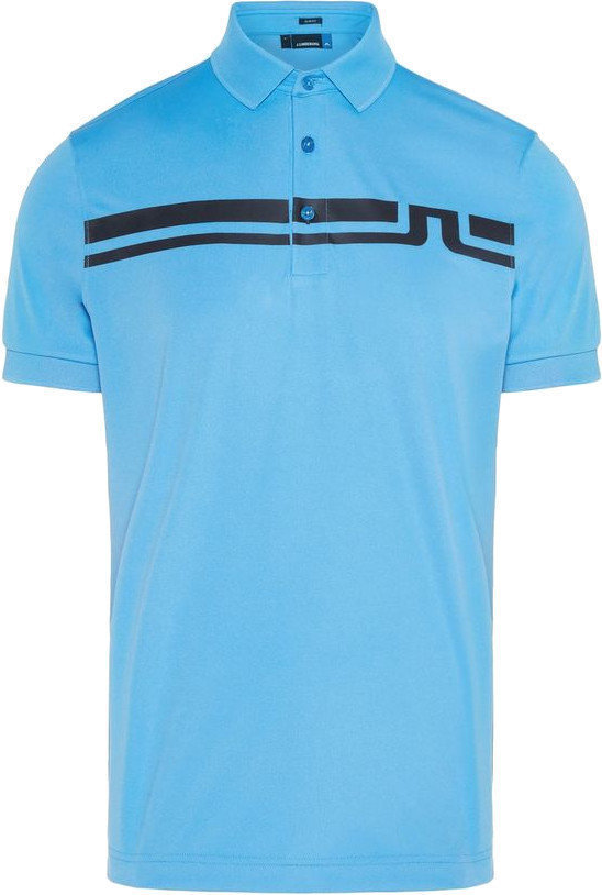 Koszulka Polo J.Lindeberg Eddy Slim Fit TX Jersey Koszulka Polo Do Golfa Męska Ocean Blue M