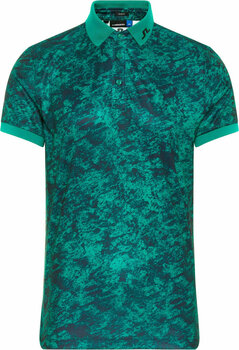 Риза за поло J.Lindeberg Tour Tech Slim Mens Polo Shirt Green/Ocean Camou XL - 1