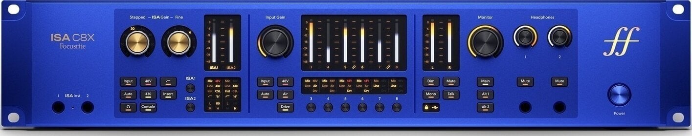 Interfaz de audio USB Focusrite ISA C8X Interfaz de audio USB