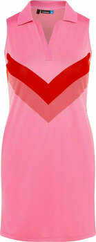Nederdel / kjole J.Lindeberg Chelene TX Jaquard Womens Polo Dress Pop Pink S - 1