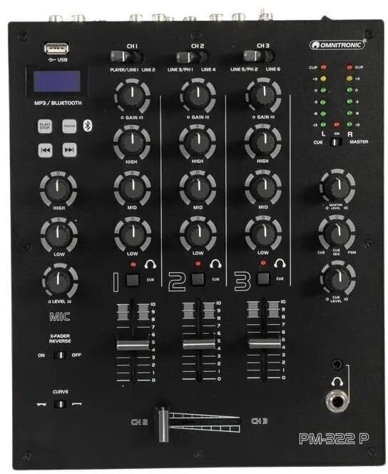 DJ Mixer Omnitronic PM-322P DJ Mixer