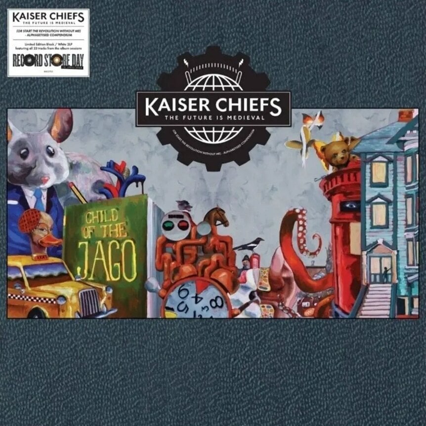 Disco in vinile Kaiser Chiefs - Future Is Medieval (Indie Exclusive) (Limited Edition) (Black and White Coloured) (2 LP)