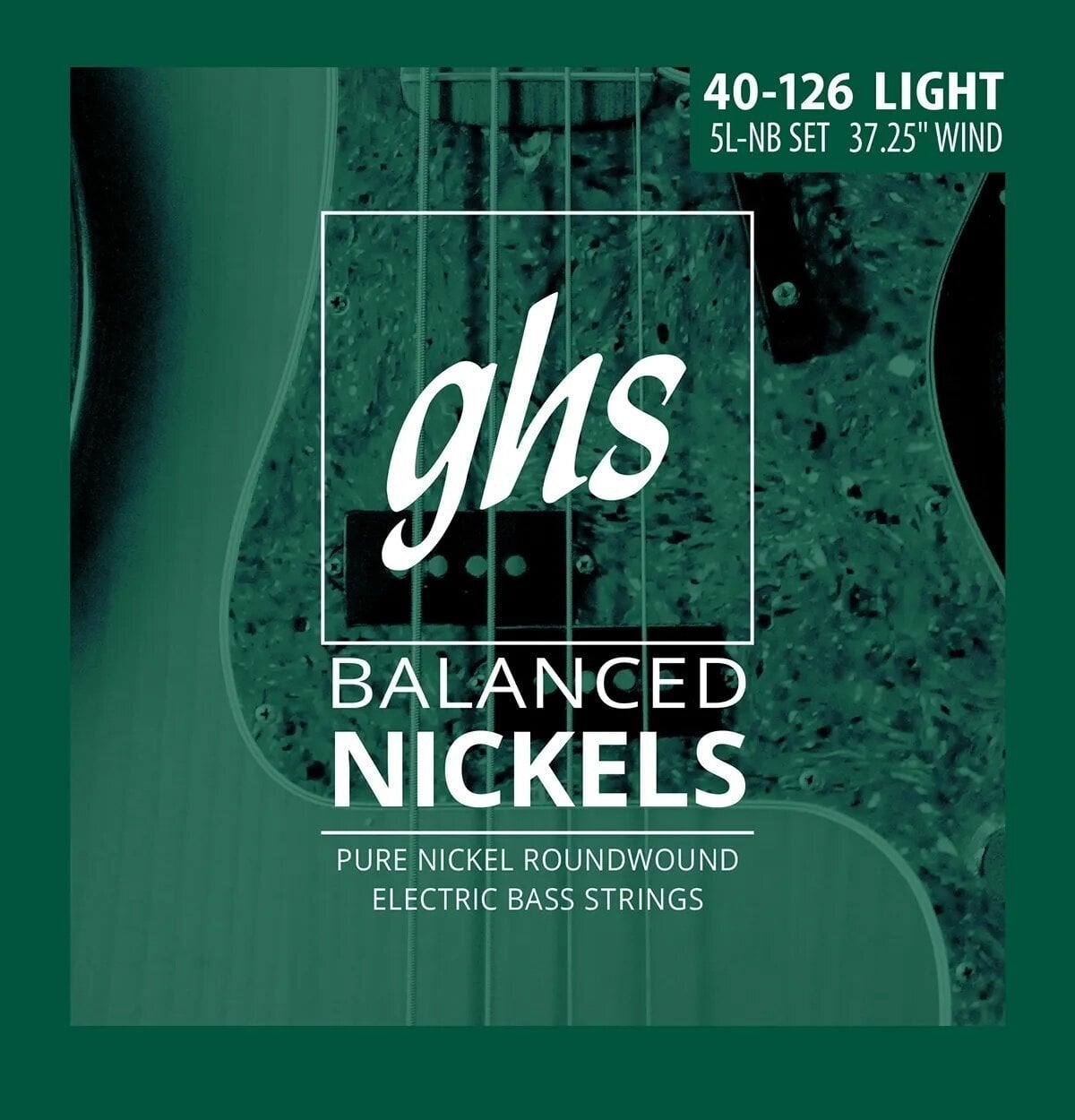 Žice za 5 žičanu bas gitaru GHS Balanced Nickels 5L-NB Žice za 5 žičanu bas gitaru