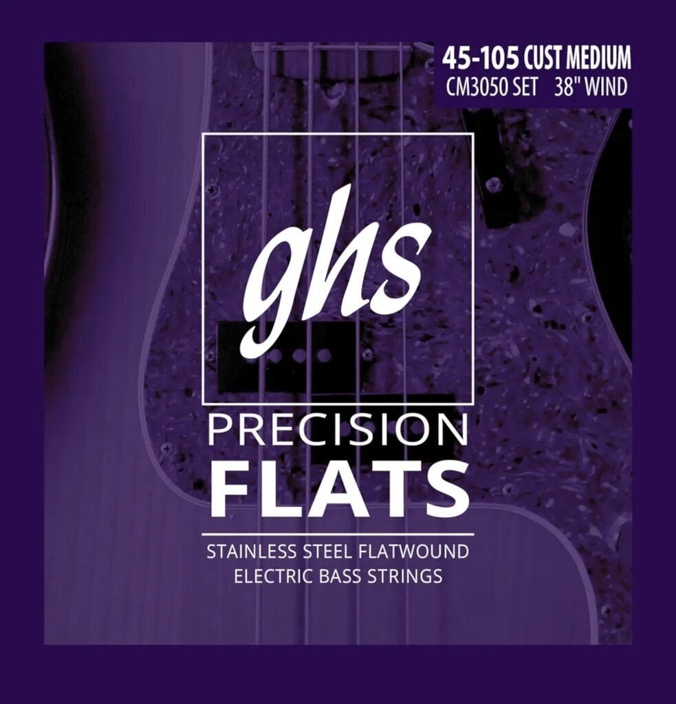 Cordes de basses GHS Precision Flatwound CM3050 Cordes de basses