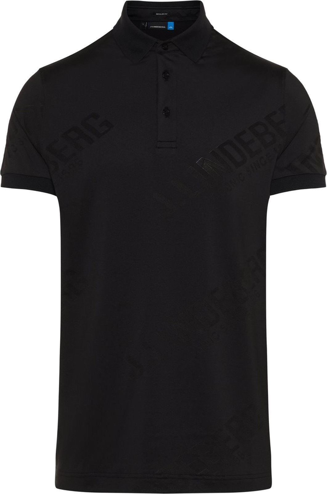 Camiseta polo J.Lindeberg Caleb Reg TX Coolmax Mesh Mens Polo Shirt Black M