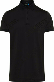 Polo Shirt J.Lindeberg Caleb Reg TX Coolmax Mesh Mens Polo Shirt Black M - 1